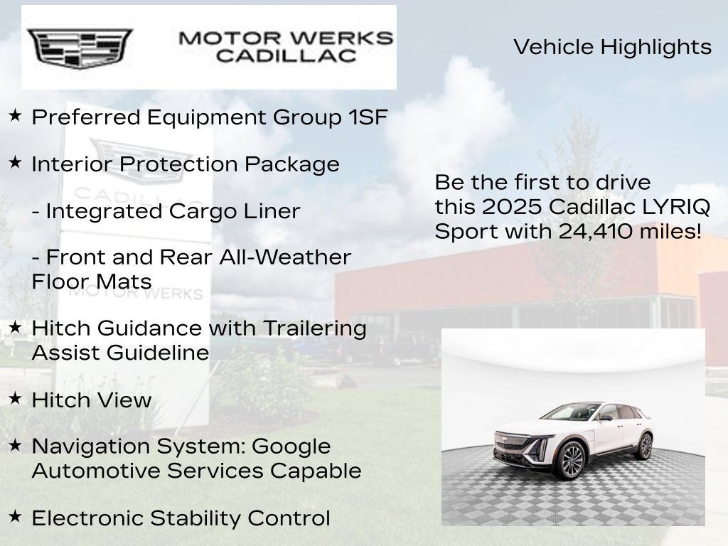 Certified 2025 Cadillac Lyriq Sport AWD/4WD image 7