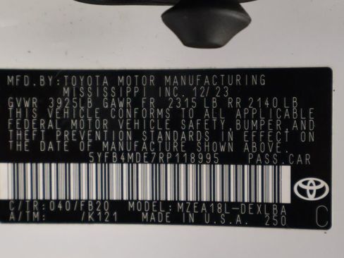Certified 2024 Toyota Corolla LE FWD image 17