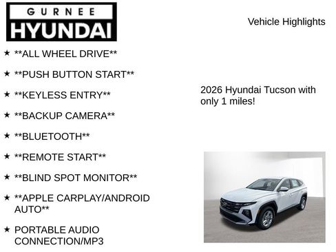 New 2026 Hyundai Tucson SE AWD/4WD image 8