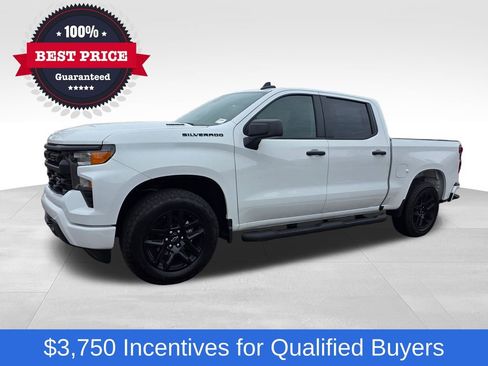 New 2026 Chevrolet Silverado 1500 Custom w/ Turbomax Blackout Package RWD image 2