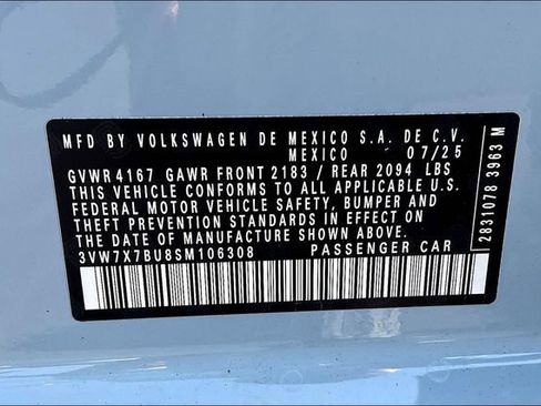 New 2025 Volkswagen Jetta SE image 14