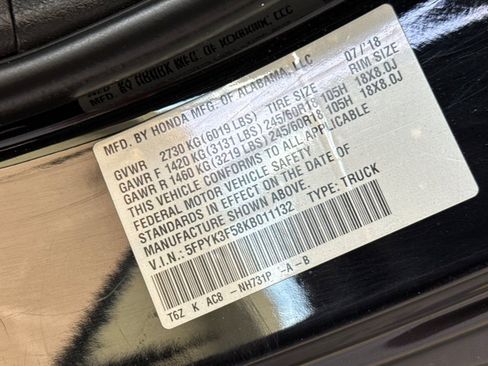 Used 2019 Honda Ridgeline RTL image 12