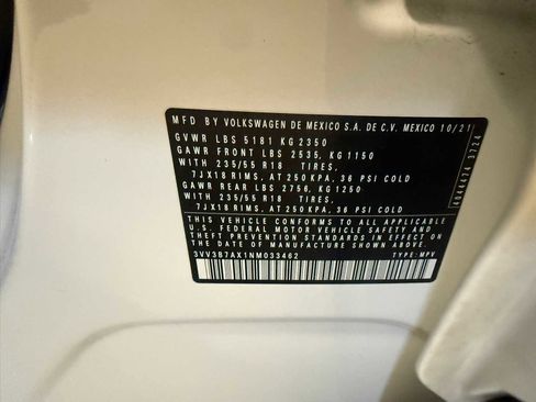 Certified 2022 Volkswagen Tiguan SE image 39