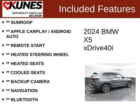 Used 2024 BMW X5 xDrive40i AWD/4WD image 3