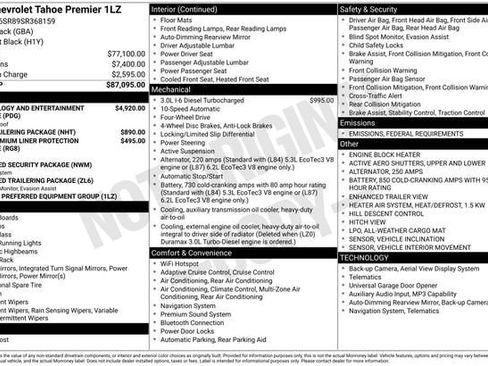 New 2025 Chevrolet Tahoe Premier image 40
