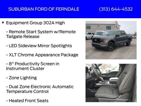Certified 2022 Ford F150 XLT w/ Equipment Group 302A High image 9