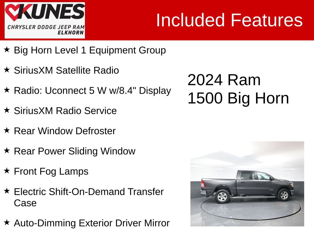 Used 2024 RAM 1500 Big Horn AWD/4WD image 3