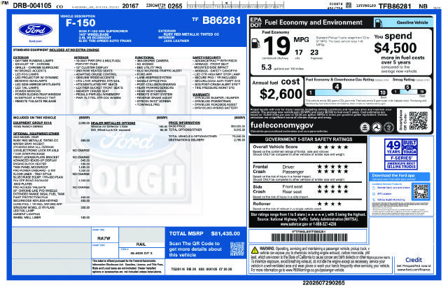 New 2026 Ford F150 King Ranch w/ Equipment Group 601A High AWD/4WD image 30