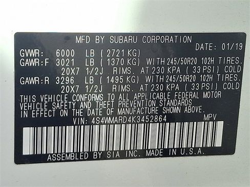 Used 2019 Subaru Ascent Touring image 27