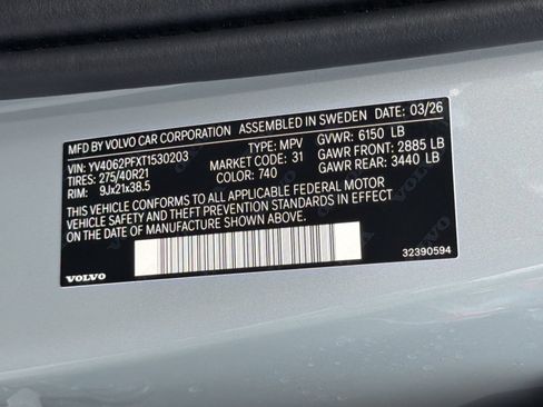 New 2026 Volvo XC90 B6 Ultra w/ Protection Package AWD/4WD image 25