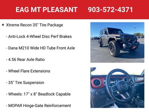 Used 2022 Jeep Wrangler Unlimited Rubicon w/ Xtreme Recon 35" Tire Package image 8