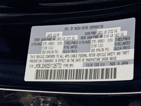 New 2025 MAZDA CX-70 3.3 Turbo w/ Premium Package image 21