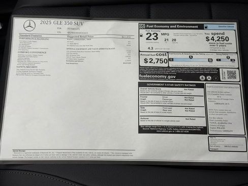 New 2025 Mercedes-Benz GLE 350 GLE 350 image 33