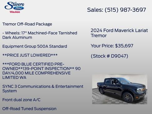 Used 2024 Ford Maverick Tremor w/ Tremor Off-Road Package AWD/4WD image 17