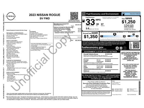 Used 2023 Nissan Rogue SV FWD image 9