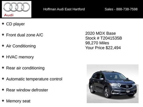Used 2020 Acura MDX SH-AWD w/ Technology Package image 12