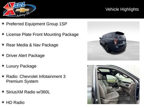 Used 2021 Chevrolet Tahoe RST w/ Luxury Package AWD/4WD image 2