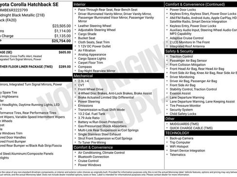 Used 2024 Toyota Corolla SE w/ SE Package image 15