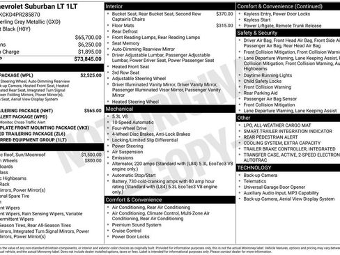Used 2023 Chevrolet Suburban LT w/ Luxury Package AWD/4WD image 39