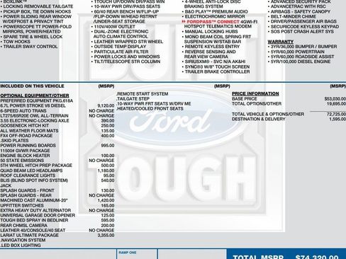 Used 2019 Ford F350 Lariat w/ Lariat Ultimate Package AWD/4WD image 2