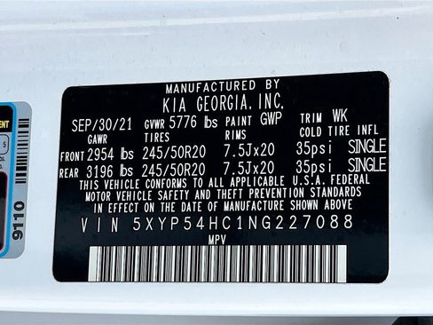 Used 2022 Kia Telluride SX w/ Towing Package FWD image 35