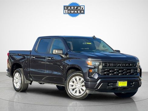 Used 2022 Chevrolet Silverado 1500 Custom w/ LPO, Dark Essentials Package image 2