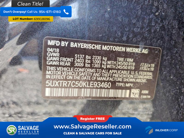 Used 2019 BMW X3 sDrive30i RWD image 17