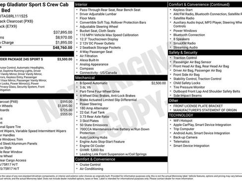 Used 2024 Jeep Gladiator Sport AWD/4WD image 12