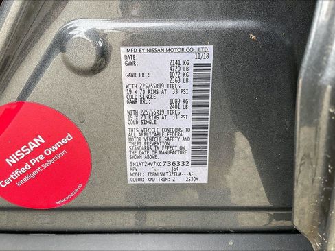 Certified 2019 Nissan Rogue SL w/ Premium Package image 3