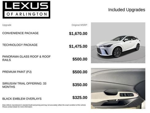 New 2026 Lexus RX 350 w/ Convenience Package AWD/4WD image 4