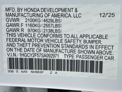 New 2025 Honda Accord Sport image 21