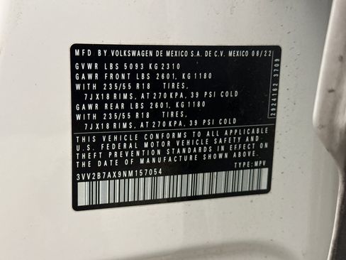 Used 2022 Volkswagen Tiguan SE image 24