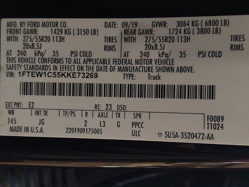 Used 2019 Ford F150 XL w/ Equipment Group 101A Mid RWD image 33