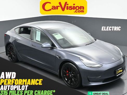 Used 2021 Tesla Model 3 Performance AWD/4WD image 1