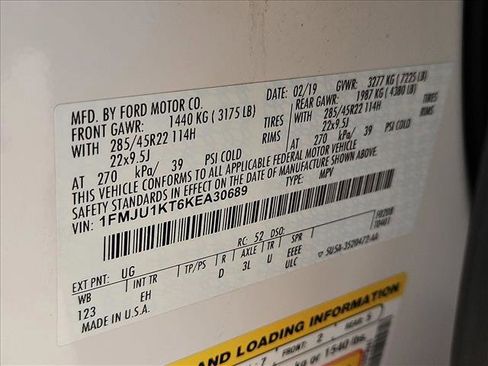 Used 2019 Ford Expedition Limited w/ Texas Edition Package image 27