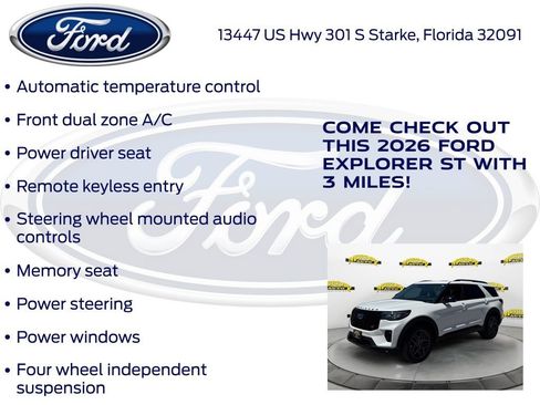 New 2026 Ford Explorer ST RWD image 20