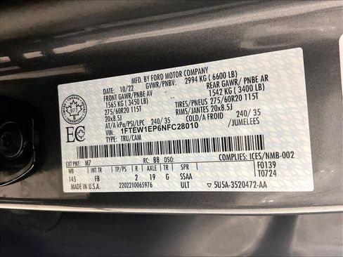 Used 2022 Ford F150 XLT w/ XLT Black Appearance Package image 36