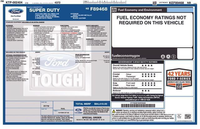 Used 2019 Ford F250 Lariat w/ Lariat Value Package AWD/4WD image 5