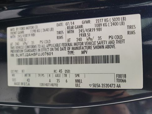 Used 2015 Lincoln MKC AWD w/ Equipment Group 102A Reserve image 33