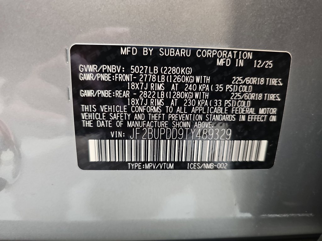 New 2026 Subaru Outback Limited w/ Premium/Limited Package 2 AWD/4WD image 36