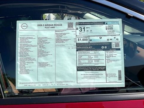 New 2026 Nissan Rogue Platinum w/ Platinum Premium Package image 12