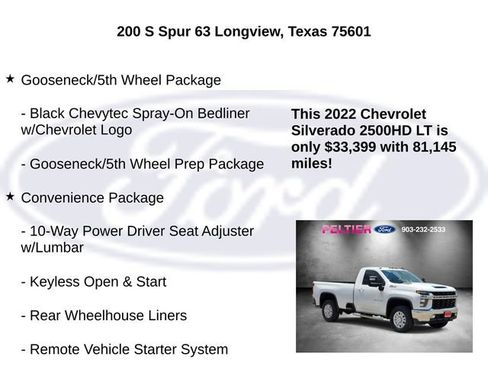 Used 2022 Chevrolet Silverado 2500 LT w/ Convenience Package AWD/4WD image 25