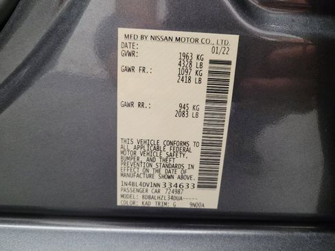 Used 2022 Nissan Altima 2.5 SV FWD image 33