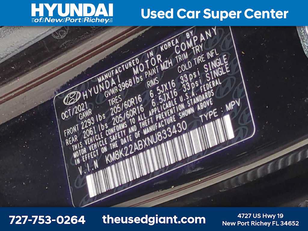 Certified 2022 Hyundai Kona SE FWD image 29