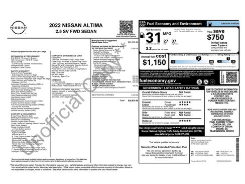Used 2022 Nissan Altima 2.5 SV w/ SV Premium Package FWD image 11