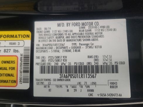 Used 2020 Ford Fusion Energi Titanium FWD image 33