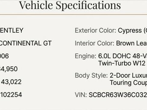 Used 2006 Bentley Continental GT image 12