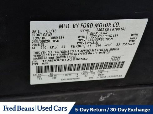 Used 2018 Ford Explorer Limited w/ Equipment Group 301A image 29