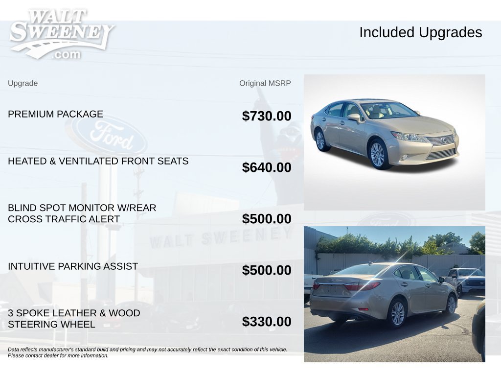 Used 2015 Lexus ES 350 w/ Premium Package FWD image 11