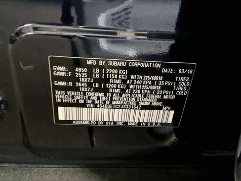 Used 2018 Subaru Outback 3.6R Touring image 32